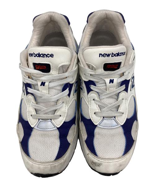 NEW BALANCE（ニューバランス）NEW BALANCE (ニューバランス) 992ローカットスニーカー ブルー×ホワイト サイズ:25cmの古着・服飾アイテム