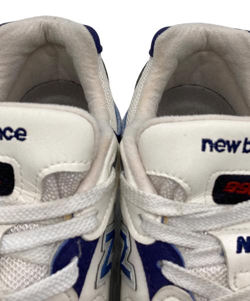 NEW BALANCE（ニューバランス）NEW BALANCE (ニューバランス) 992ローカットスニーカー ブルー×ホワイト サイズ:25cmの古着・服飾アイテム
