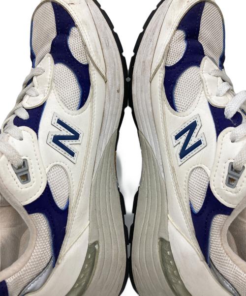 NEW BALANCE（ニューバランス）NEW BALANCE (ニューバランス) 992ローカットスニーカー ブルー×ホワイト サイズ:25cmの古着・服飾アイテム
