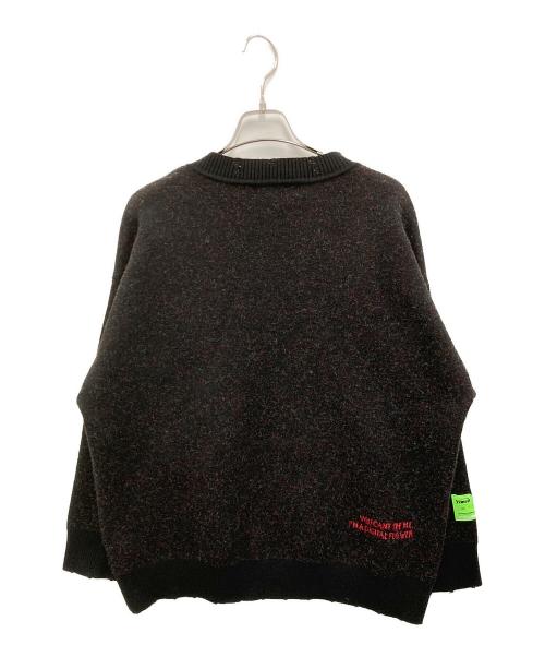 taka original（タカ オリジナル）TAKA ORIGINAL (タカ オリジナル) Ethernet Pixel Floral Knit ブラック サイズ:Mの古着・服飾アイテム