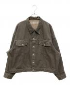 INSCRIREアンスクリア）の古着「Color Denim Wide Jacket」｜グレー