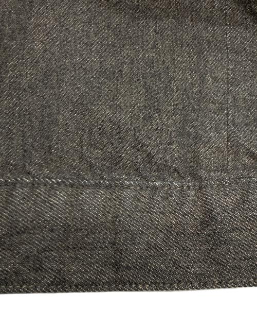 INSCRIRE（アンスクリア）INSCRIRE (アンスクリア) Color Denim Wide Jacket グレー サイズ:3の古着・服飾アイテム