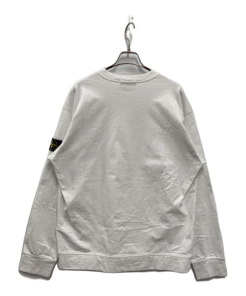 STONE ISLAND（ストーンアイランド）STONE ISLAND (ストーンアイランド) クルーネックカットソー ホワイト サイズ:Lの古着・服飾アイテム