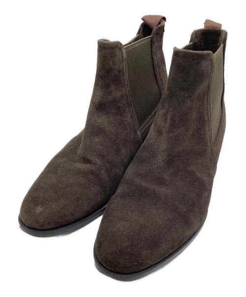 POLPETTA（ポルペッタ）POLPETTA (ポルペッタ) スウェードサイドゴアブーツ ブラウン サイズ:SIZE 40 1/2の古着・服飾アイテム
