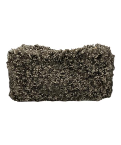 VIOLAd'ORO（ヴィオラドーロ）VIOLAd'ORO (ヴィオラドーロ) チェーンボアバッグ グレーの古着・服飾アイテム