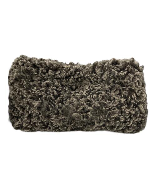 VIOLAd'ORO（ヴィオラドーロ）VIOLAd'ORO (ヴィオラドーロ) チェーンボアバッグ グレーの古着・服飾アイテム