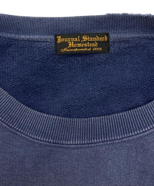 J.S HOMESTEAD（ジャーナルスタンダード ホームステッド）J.S HOMESTEAD (ジャーナルスタンダード ホームステッド) ブロークリペア スウェット ネイビー サイズ:Lの古着・服飾アイテム