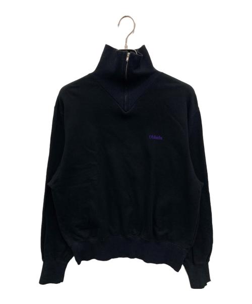 Oblada（オブラダ）Oblada (オブラダ) BEAUTY&YOUTH (ビューティーアンドユース) 別注ハーフジップスウェット ブラック サイズ:FREEの古着・服飾アイテム