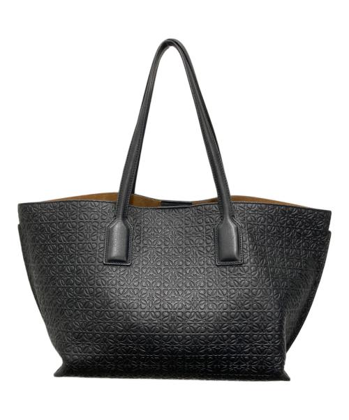 LOEWE（ロエベ）LOEWE (ロエベ) リピートアナグラムTショッパートーバッグ ブラックの古着・服飾アイテム