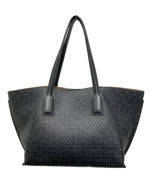 LOEWE（ロエベ）LOEWE (ロエベ) リピートアナグラムTショッパートーバッグ ブラックの古着・服飾アイテム
