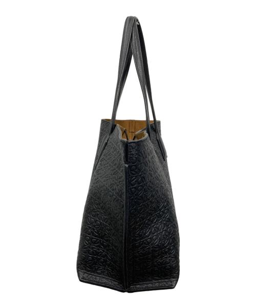 LOEWE（ロエベ）LOEWE (ロエベ) リピートアナグラムTショッパートーバッグ ブラックの古着・服飾アイテム