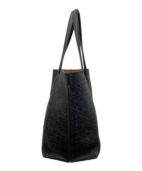 LOEWE（ロエベ）LOEWE (ロエベ) リピートアナグラムTショッパートーバッグ ブラックの古着・服飾アイテム