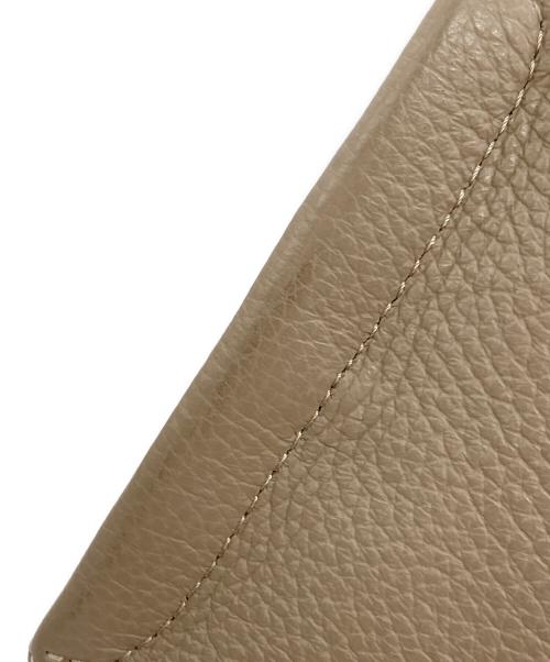 IACUCCI（イアクッチ）IACUCCI (イアクッチ) SORBETTOキャンバスレザートートバッグ ベージュの古着・服飾アイテム