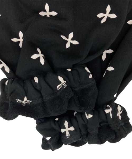 SMFK（エスエムエフケー）SMFK (エスエムエフケー) Compass ブラック ガーデン ワイドレッグ トラック パンツ ブラック サイズ:Sの古着・服飾アイテム