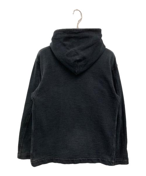 45rpm（45アールピーエム）45rpm (45アールピーエム) インディゴ染めジップアップパーカー ブラック サイズ:Sの古着・服飾アイテム