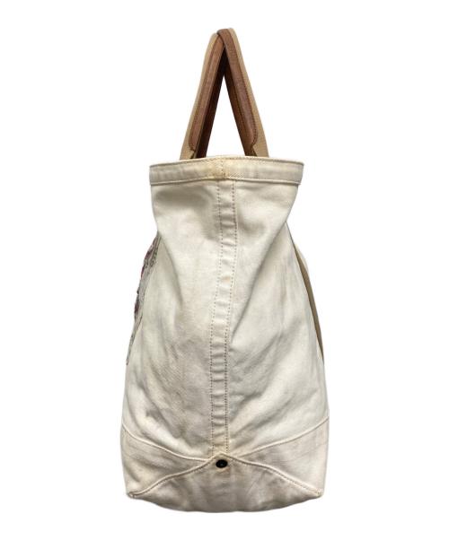POLO JEANS CO.（ポロジーンズカンパニー）POLO JEANS CO. (ポロジーンズカンパニー) ヴィンテージ加工CANVAS TOTE BAG アイボリーの古着・服飾アイテム