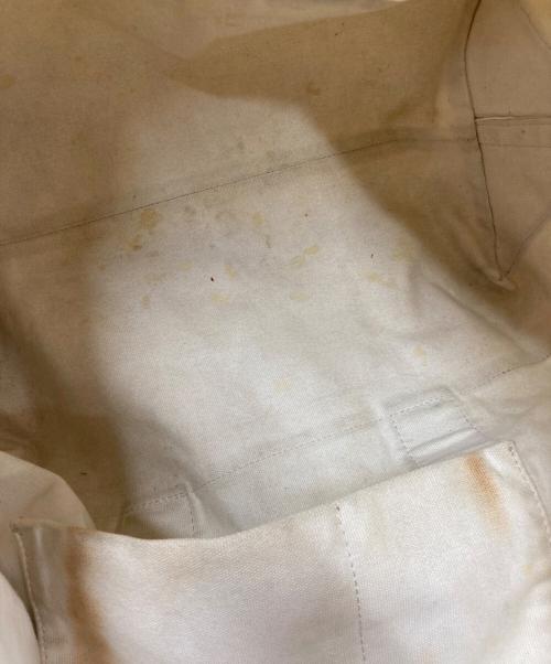 POLO JEANS CO.（ポロジーンズカンパニー）POLO JEANS CO. (ポロジーンズカンパニー) ヴィンテージ加工CANVAS TOTE BAG アイボリーの古着・服飾アイテム