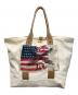 POLO JEANS CO.（ポロジーンズカンパニー）の古着「ヴィンテージ加工CANVAS TOTE BAG」｜アイボリー
