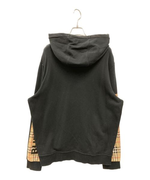 BURBERRY（バーバリー）BURBERRY (バーバリー) LOGOPRINT VINTAGECHECKPANEL ブラック サイズ:Lの古着・服飾アイテム