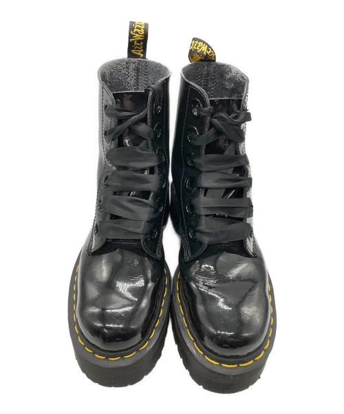 Dr.Martens（ドクターマーチン）Dr.Martens (ドクターマーチン) MOLLY PAINT LAMPER 6ホールブーツ ブラック サイズ:UK5の古着・服飾アイテム
