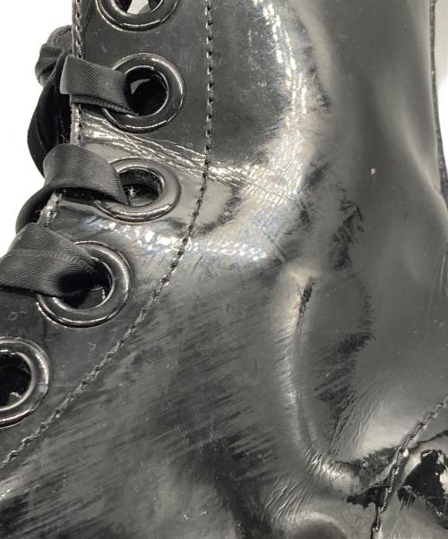 Dr.Martens（ドクターマーチン）Dr.Martens (ドクターマーチン) MOLLY PAINT LAMPER 6ホールブーツ ブラック サイズ:UK5の古着・服飾アイテム