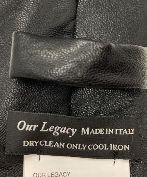 OUR LEGACY（アワーレガシー）OUR LEGACY (アワーレガシー) Fake Leather tie ブラック サイズ:記載なしの古着・服飾アイテム