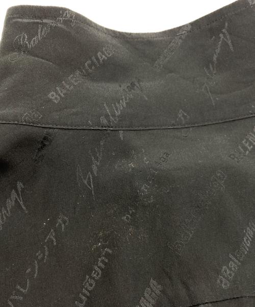 BALENCIAGA（バレンシアガ）BALENCIAGA (バレンシアガ) BBロゴシルクシャツ ブラック サイズ:39の古着・服飾アイテム
