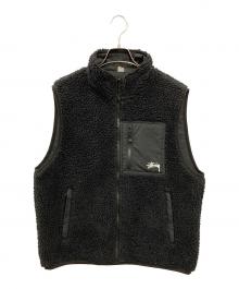 stussy（ステューシー）の古着「SHERPA REVERSIBLE VEST」｜ブラック