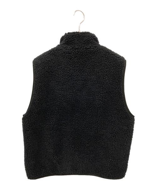 stussy（ステューシー）stussy (ステューシー) SHERPA REVERSIBLE VEST ブラック サイズ:Mの古着・服飾アイテム