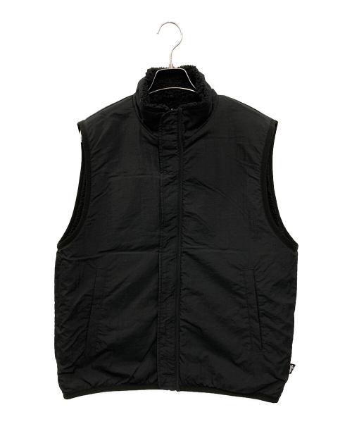 stussy（ステューシー）stussy (ステューシー) SHERPA REVERSIBLE VEST ブラック サイズ:Mの古着・服飾アイテム