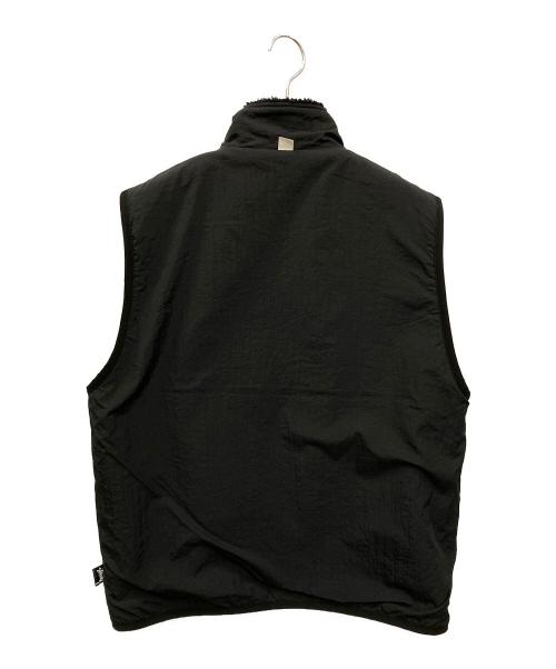 stussy（ステューシー）stussy (ステューシー) SHERPA REVERSIBLE VEST ブラック サイズ:Mの古着・服飾アイテム