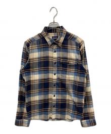 Patagonia（パタゴニア）の古着「フィヨルド フランネル シャツ」｜ブルー×ブラウン