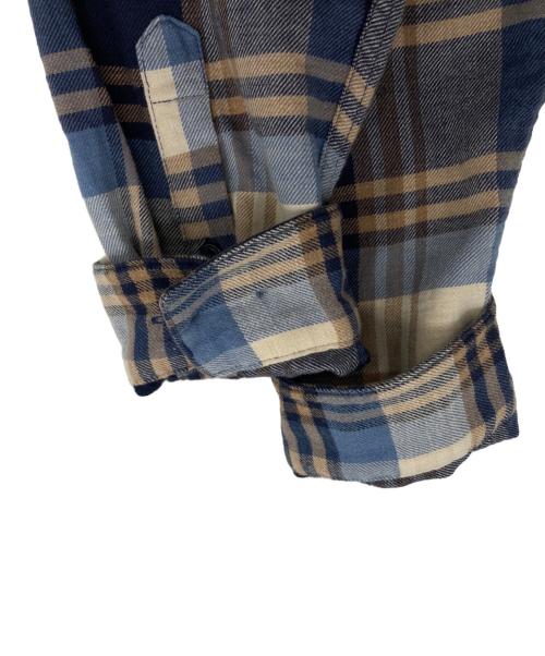 Patagonia（パタゴニア）Patagonia (パタゴニア) フィヨルド フランネル シャツ ブルー×ブラウン サイズ:Sの古着・服飾アイテム