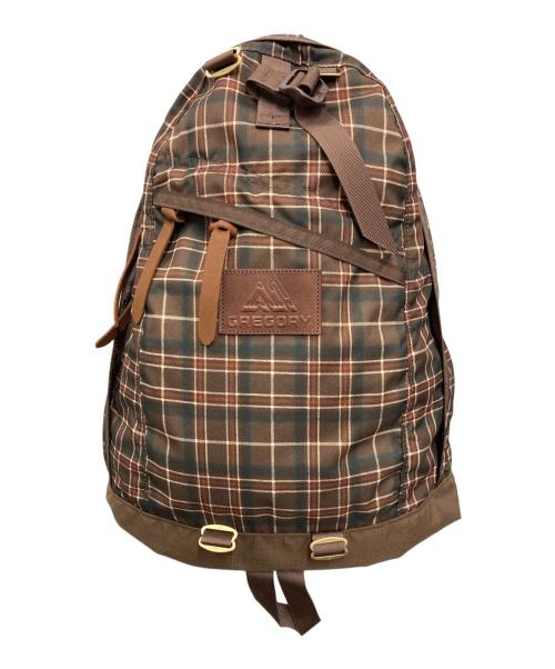 GREGORY（グレゴリー）GREGORY (グレゴリー) DAY ウッドランドプラッド ブラウン×グリーンの古着・服飾アイテム