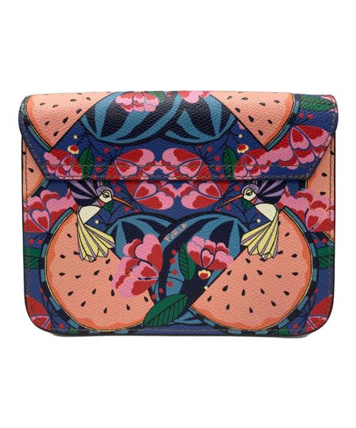 FURLA（フルラ）FURLA (フルラ) メトロポリス ショルダーバッグ レッド×ブルーの古着・服飾アイテム