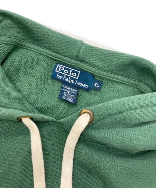 POLO RALPH LAUREN（ポロ・ラルフローレン）POLO RALPH LAUREN (ポロ・ラルフローレン) プリントプルオーバーパーカー グリーン サイズ:XLの古着・服飾アイテム