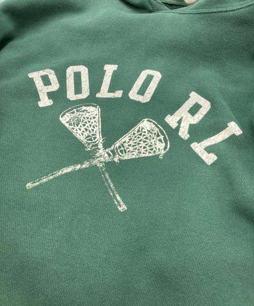 POLO RALPH LAUREN（ポロ・ラルフローレン）POLO RALPH LAUREN (ポロ・ラルフローレン) プリントプルオーバーパーカー グリーン サイズ:XLの古着・服飾アイテム