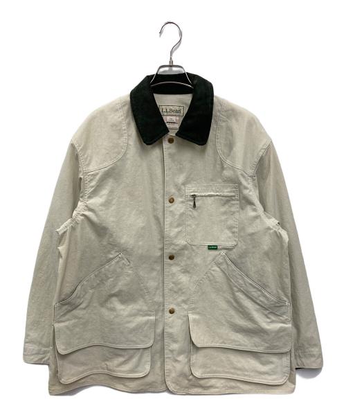 L.L.Bean（エルエルビーン）L.L.Bean (エルエルビーン) ナイロンフィールドコート アイボリー サイズ:LARGEの古着・服飾アイテム