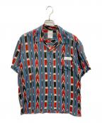 FACCIESファッチーズ）の古着「NATIVE AMERICAN OPEN SHIRT」｜ブルー