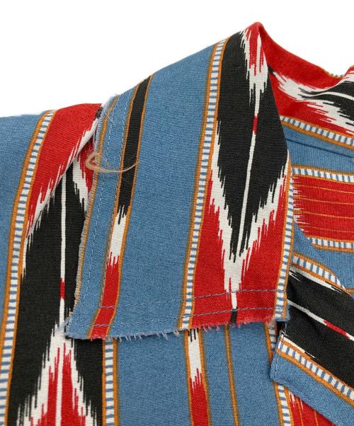 FACCIES（ファッチーズ）FACCIES (ファッチーズ) NATIVE AMERICAN OPEN SHIRT ブルー サイズ:1の古着・服飾アイテム