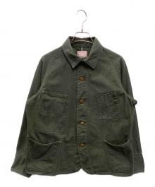 BONCOURA（ボンクラ）の古着「Coverall English Twill Olive」｜オリーブ
