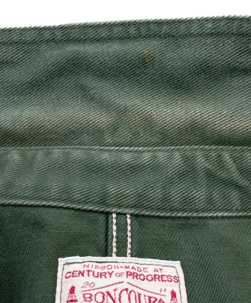 BONCOURA（ボンクラ）BONCOURA (ボンクラ) Coverall English Twill Olive オリーブ サイズ:36の古着・服飾アイテム