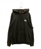stussyステューシー）の古着「BASIC STUSSY HOOD」｜ブラック