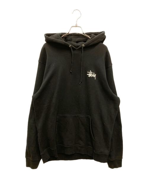stussy（ステューシー）stussy (ステューシー) BASIC STUSSY HOOD ブラック サイズ:XLの古着・服飾アイテム