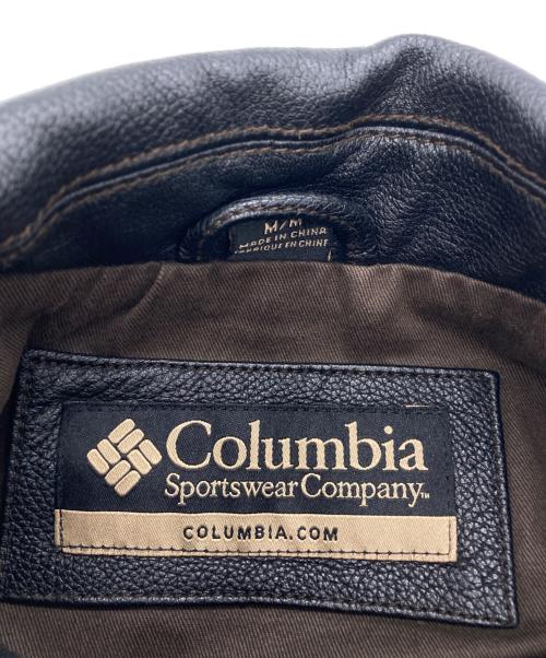 Columbia（コロンビア）Columbia (コロンビア) 【古着】フリースライナー付きシングルレザージャケット ブラック サイズ:Mの古着・服飾アイテム