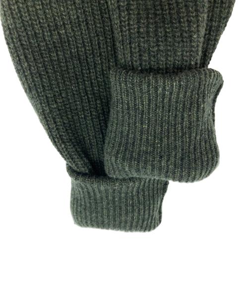 Schott（ショット）Schott (ショット) SCH-LEATHER POCKET COMMAND SWEATER FULL ZIP カーキ サイズ:XLの古着・服飾アイテム