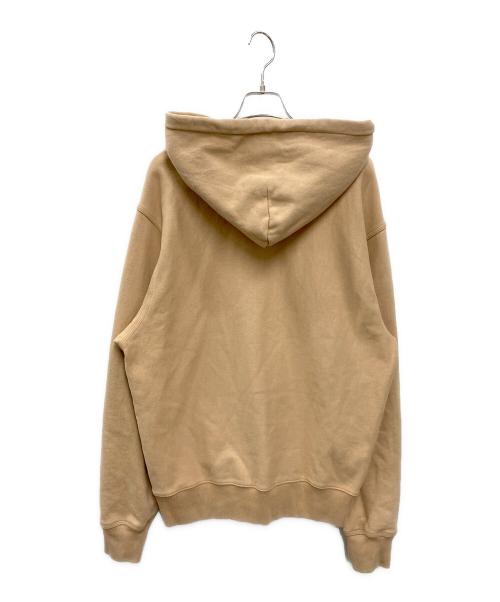 stussy（ステューシー）stussy (ステューシー) STOCK LOGO FULL ZIP HOODIE ベージュ サイズ:Lの古着・服飾アイテム