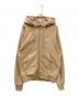 stussy（ステューシー）の古着「STOCK LOGO FULL ZIP HOODIE」｜ベージュ