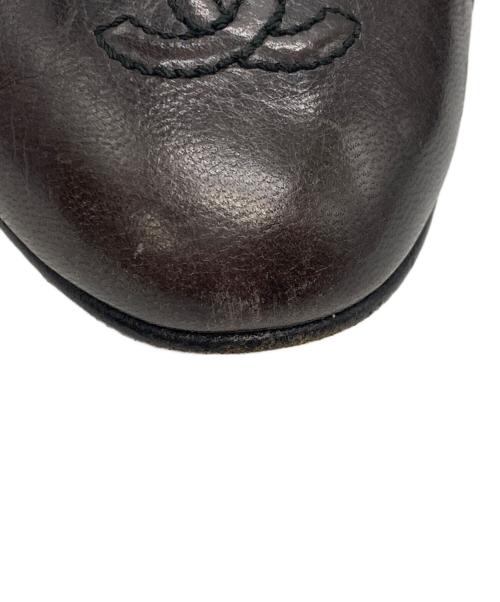 CHANEL（シャネル）CHANEL (シャネル) ココマークトゥパンプス ブラック サイズ:35の古着・服飾アイテム