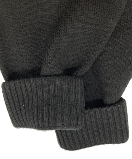 AMI Alexandre Mattiussi（アミアレクサンドルマテュッシ）AMI Alexandre Mattiussi (アミアレクサンドルマテュッシ) ハート刺繍ロゴウールカーディガン ブラック サイズ:Lの古着・服飾アイテム